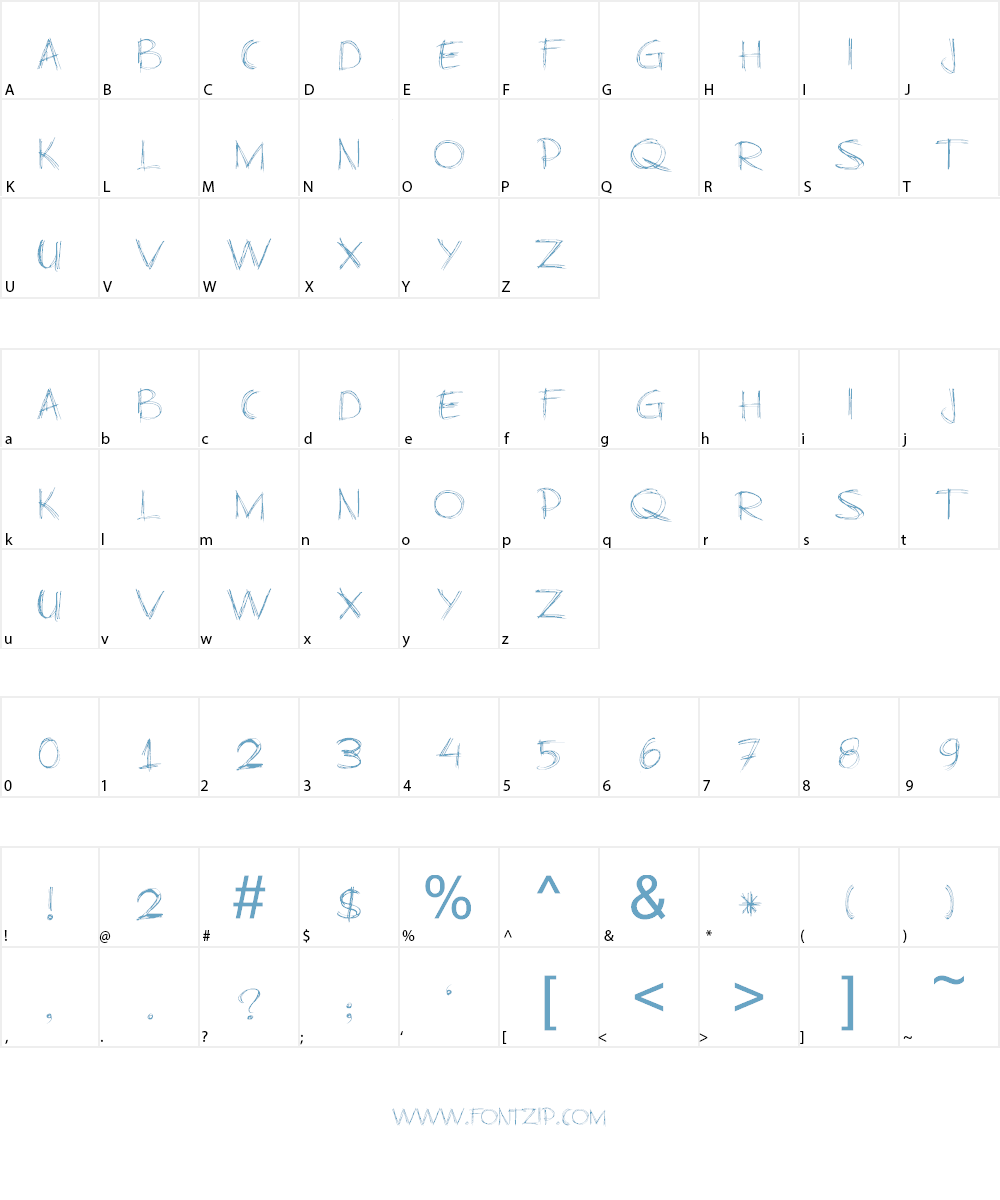Business As Usual Font Character